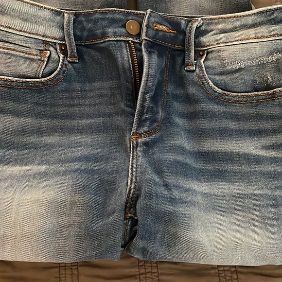 Aqua jeans with silver stripes - Picture 4 of 4